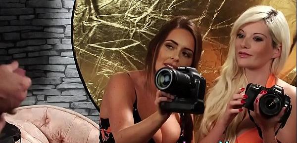  Busty cfnm photographers watch and snap